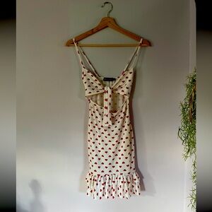 Pretty Little Thing Red Heart Cutout Dress